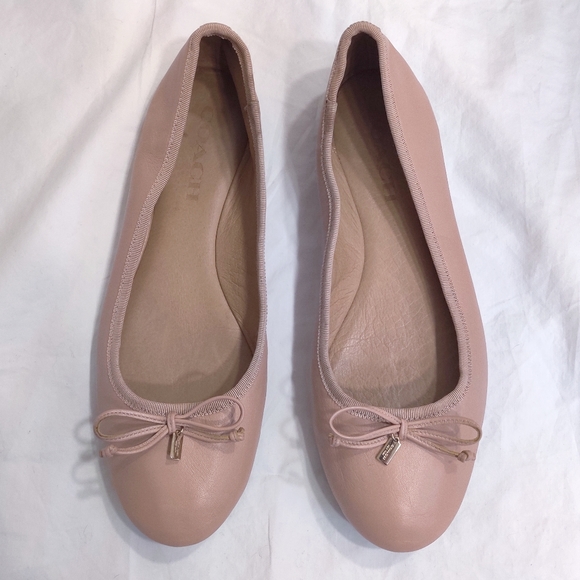 coach flatiron ballet flats